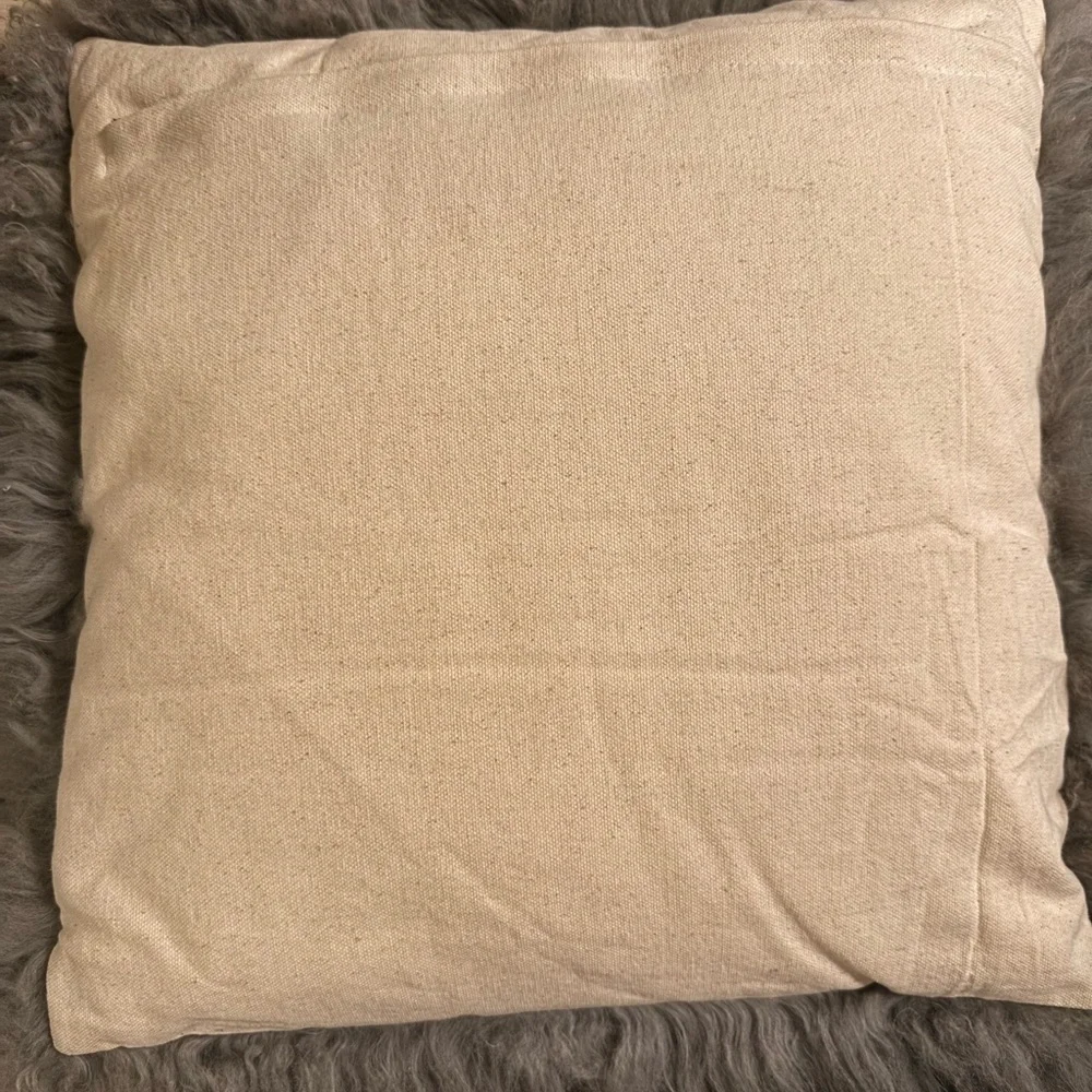 West Elm grey cushion set